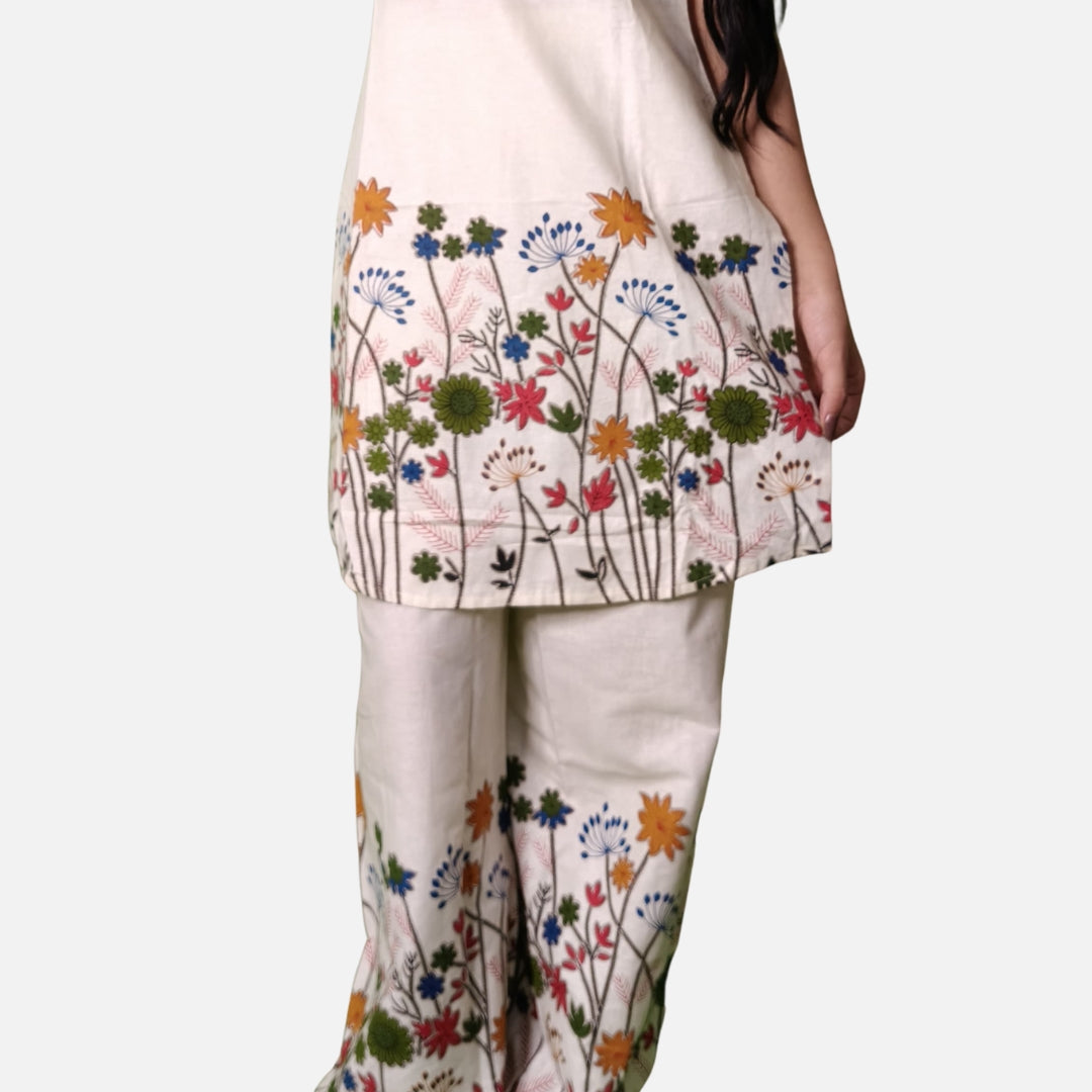 Floral Bliss – Khadi Cotton Printed Co-ord Set